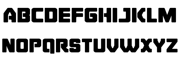 Cyborg Rooster Expanded Font LOWERCASE