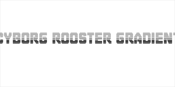 Cyborg Rooster Gradient Logo