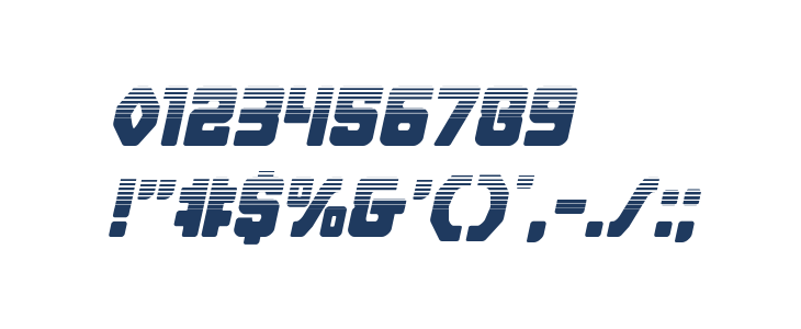 Cyborg Rooster Halftone Italic Other Characters