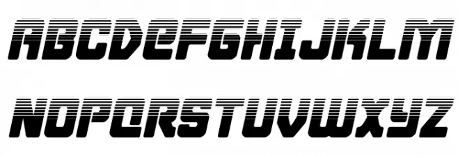 Cyborg Rooster Halftone Italic Font Litere mari