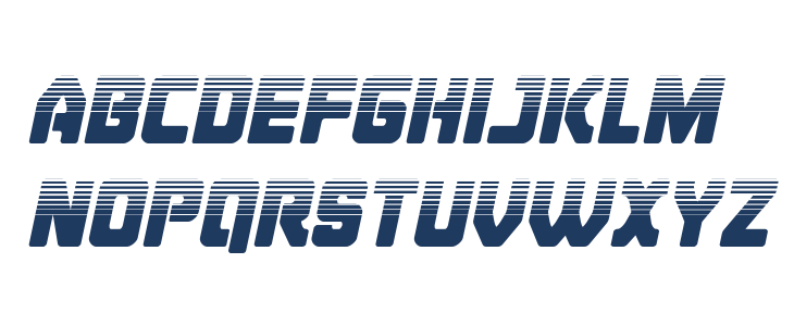 Cyborg Rooster Halftone Italic Lowercase