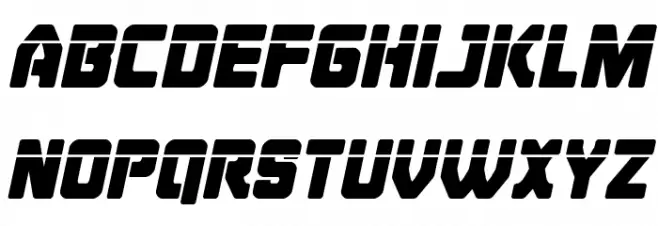 Cyborg Rooster Laser Italic Fuentes MINÚSCULAS