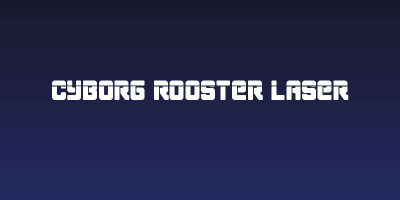 Cyborg Rooster Laser Social Header