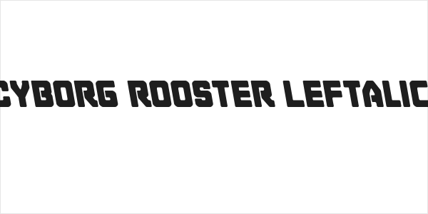 Cyborg Rooster Leftalic Logo