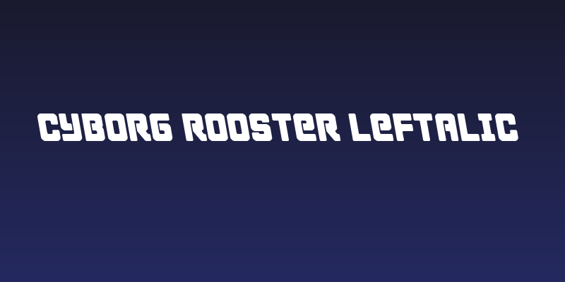 Cyborg Rooster Leftalic Social Header