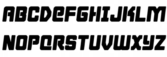 Cyborg Rooster Semi-Italic Fonte MAIÚSCULAS