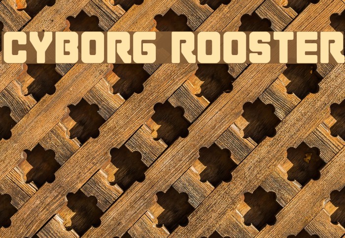 Cyborg Rooster Font examples