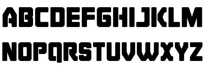 Cyborg Rooster Font LOWERCASE