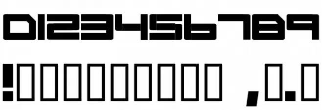 Cyborg45 Font OTHER CHARS