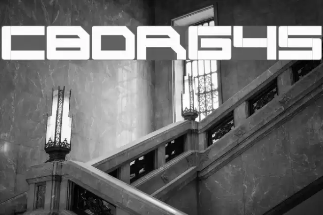 Cyborg45 Font examples