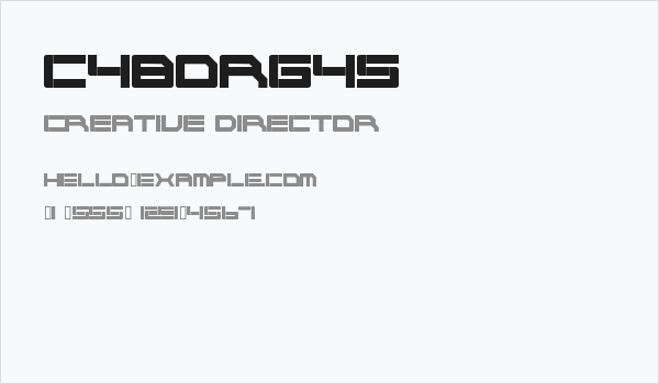 Cyborg45 Business Card
