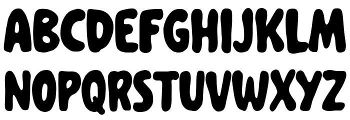 Cycha Cockie Regular Font UPPERCASE