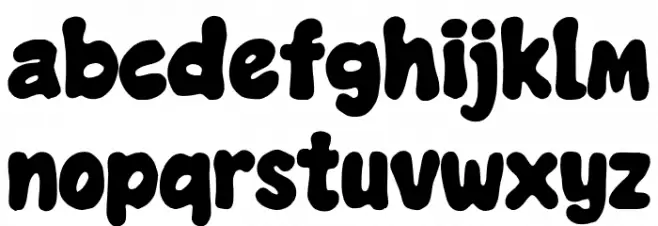 Cycha Cockie Regular Schriftart Kleinbuchstaben