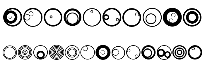 Cycles Regular Font OTHER CHARS