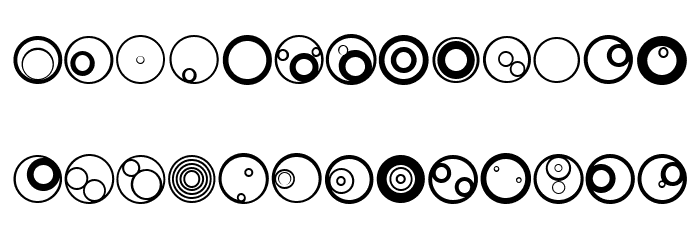 Cycles Regular Font LOWERCASE