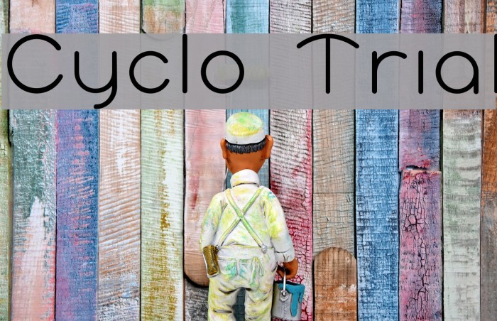 Cyclo Trial Font examples