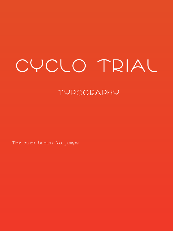 Cyclo Trial Poster