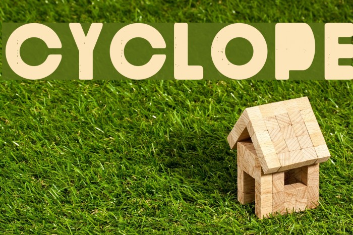 Cyclope Font examples