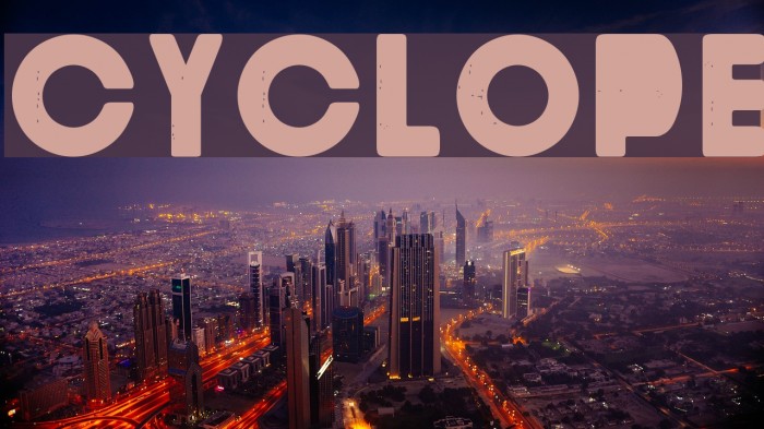 Cyclope Font examples