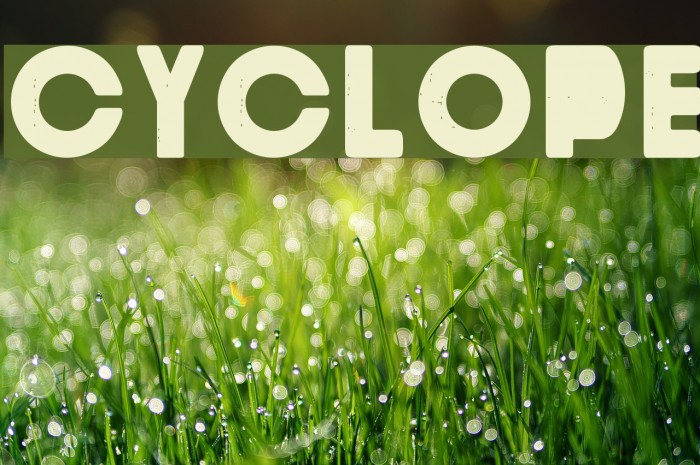 Cyclope Font examples