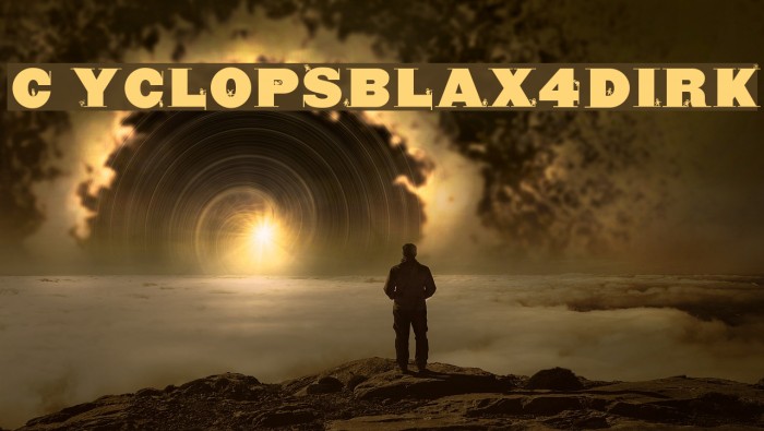 CyclopsBlax4Dirk Font examples