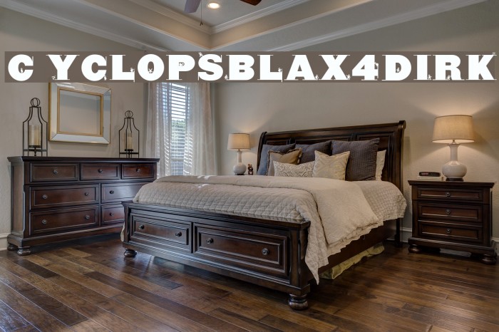 CyclopsBlax4Dirk Font examples