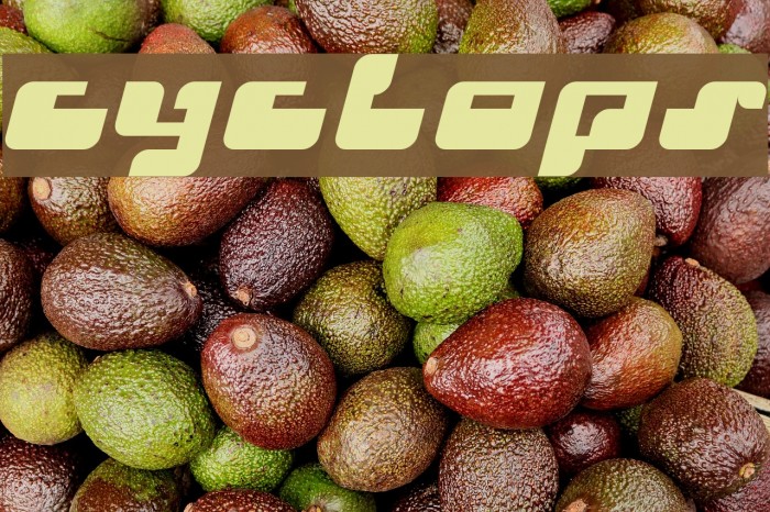 Cyclops Schriftart examples