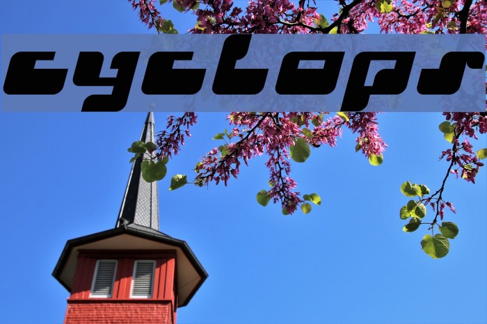 Cyclops Schriftart examples
