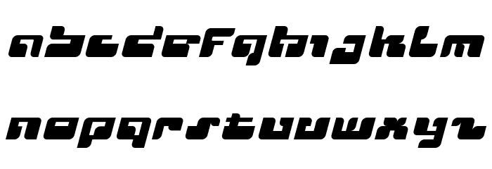 Cyclops Schriftart Kleinbuchstaben