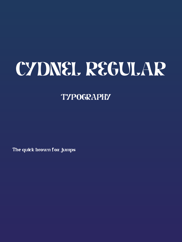 Cydnel Regular Poster