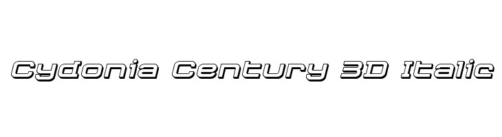 Cydonia Century 3D Italic  لخطوط تنزيل