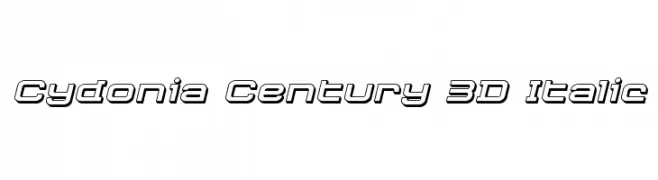 Cydonia Century 3D Italic  免费字体下载