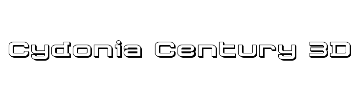 Cydonia Century 3D  Free Fonts Download