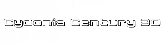 Cydonia Century 3D  font caratteri gratis