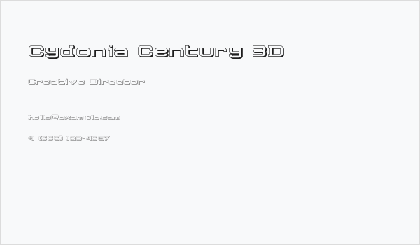 Cydonia Century 3D Business Card