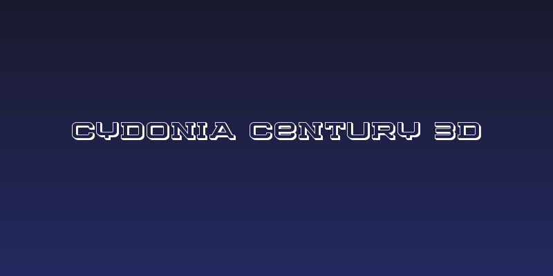 Cydonia Century 3D Social Header