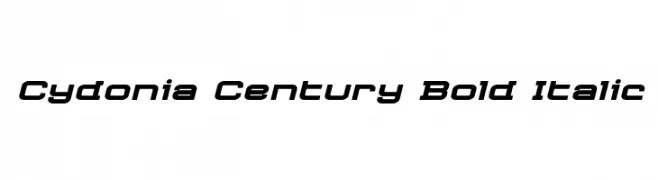 Cydonia Century Bold Italic  免费字体下载