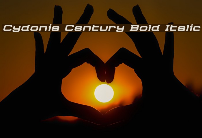 Cydonia Century Bold Italic Font examples