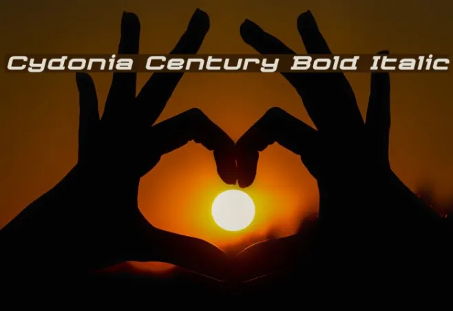 Cydonia Century Bold Italic Example 3