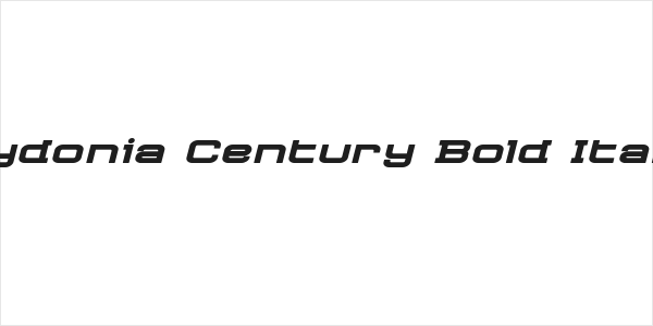 Cydonia Century Bold Italic Logo