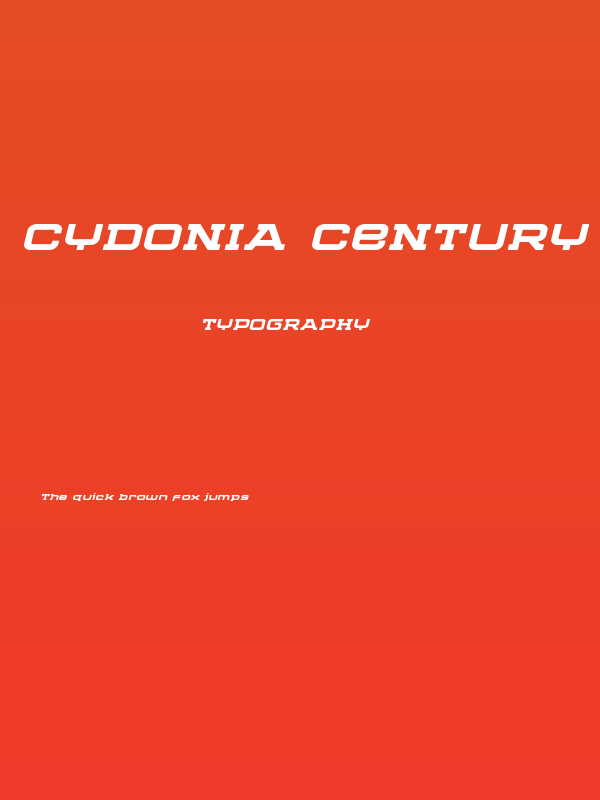 Cydonia Century Bold Italic Poster