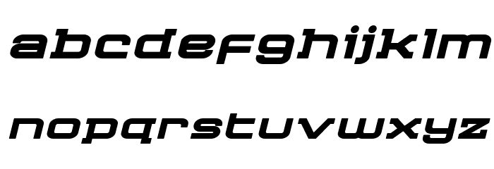 Cydonia Century Bold Italic Font LOWERCASE