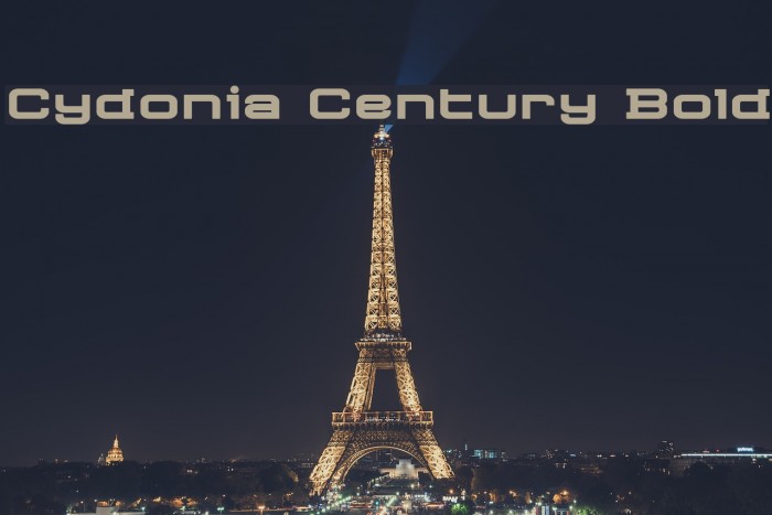 Cydonia Century Bold Font examples