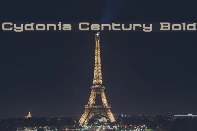 Cydonia Century Bold Example 3