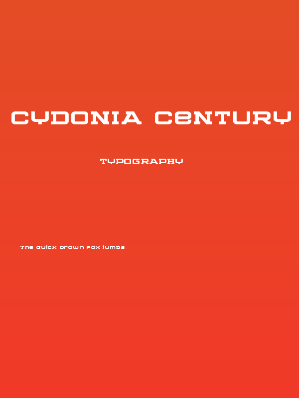 Cydonia Century Bold Poster