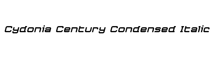 Cydonia Century Condensed Italic  フリーフォントのダウンロード