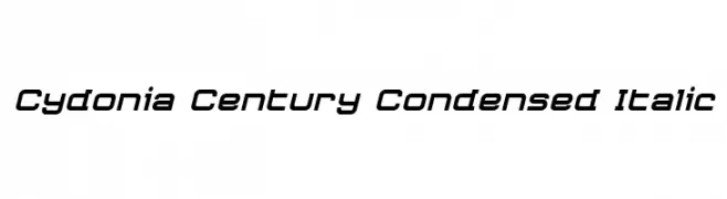Cydonia Century Condensed Italic  Fuentes Gratis Descargar