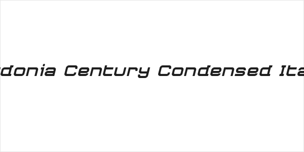 Cydonia Century Condensed Italic Logo