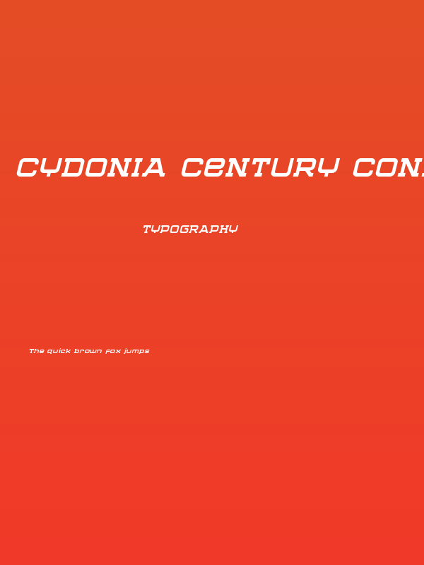 Cydonia Century Condensed Italic Poster