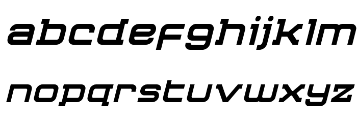 Cydonia Century Condensed Italic Font LOWERCASE